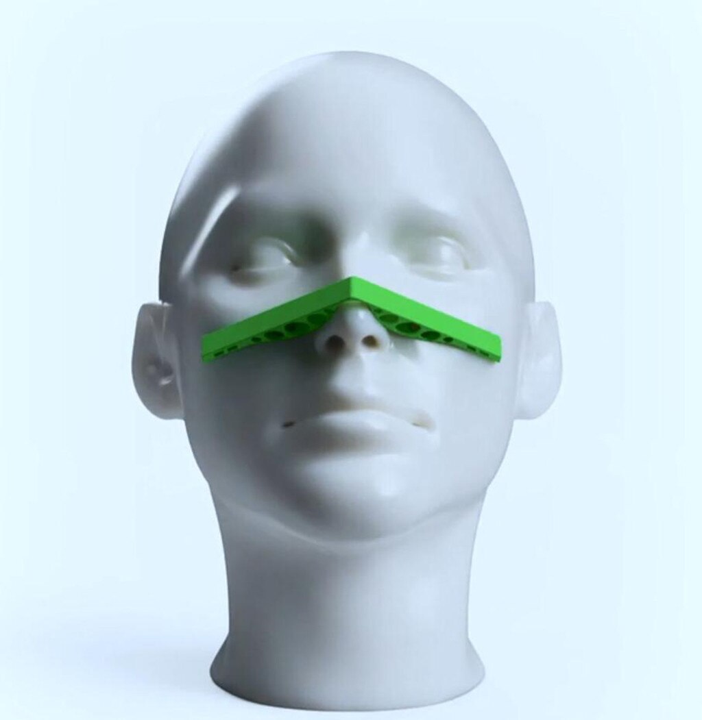 Masque facial en Silicone, 5 pièces, pont nasal, augmente l'espace de respiration pour aider à respirer en douceur, Anti-buée, accessoire u7