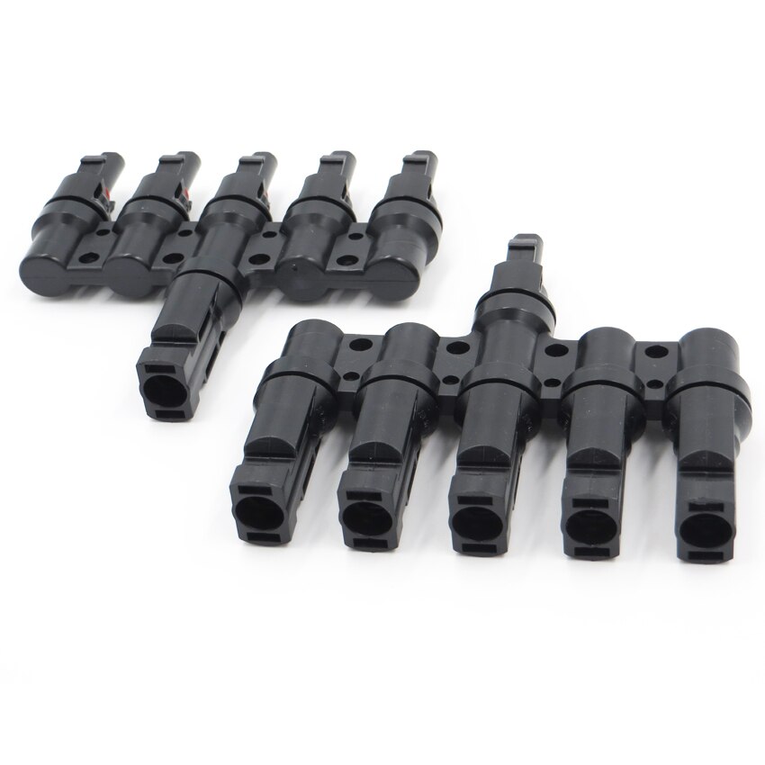 1 Paare x MC4 5 T Stecker männlich und weiblich, MC4 5 Zweig Solar- System Verbinden