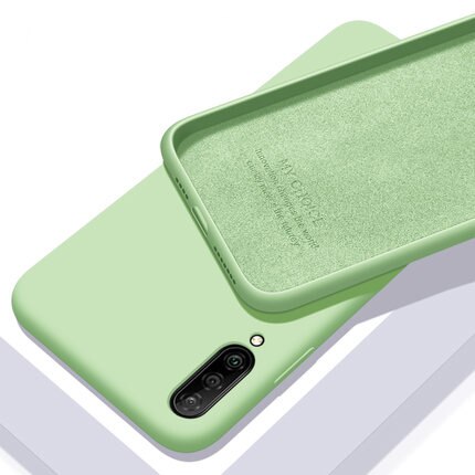 Voor Xiaomi Mi A3 Case Zachte Vloeibare Siliconen Slim Skin Coque Beschermende Cover Case Voor Xiaomi Mi A3 Lite A3lite Telefoon shell: For Xiaomi Mi A3Lite / green