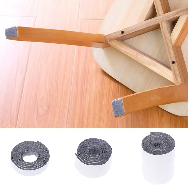 100cm/Rolle Anti-Unterhose Filz Möbel Bein Pad Selbst-Klebstoff matt Boden Schutz Tragen-breiter tabelle Sofa Bein Pads Stuhl Armaturen