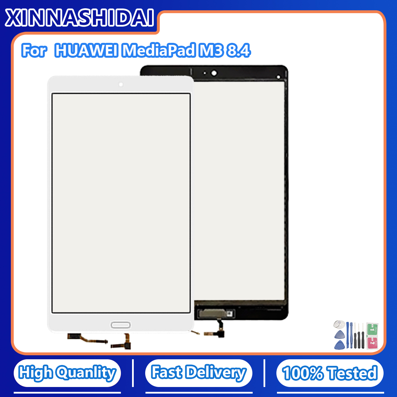 8.4 &quot;dla Huawei MediaPad M3 BTV-W09 BTV-DL09 ekran dotykowy M3 ekran dotykowy szklany Panel Digitizer przedni szklany obiektyw czujnik