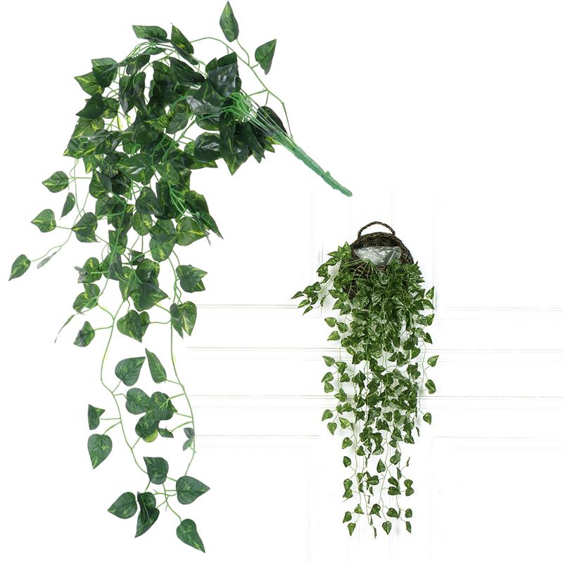 Kunstmatige Nep Scindapsus Bladeren Greenery Ivy Wijnstok Planten Voor Home Decor Indoor Outdoor (Scindapsus Bladeren)