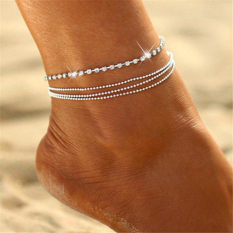 Bracelet de cheville papillon bohémien pour femmes, Vintage, bijou de cheville, avec perles à pompon, fait à la main, perle, pour pied