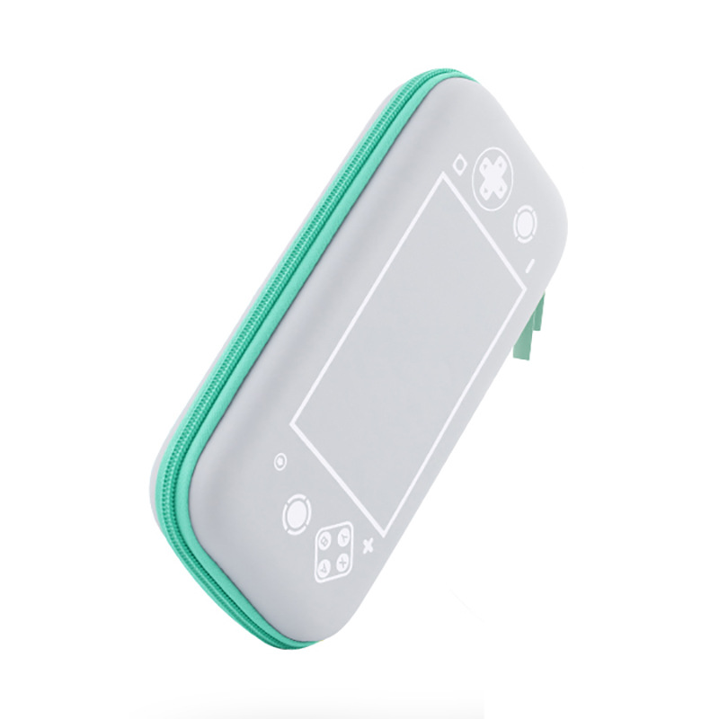 Tragbare, stoßfeste hartschalentasche für die nintendo switch lite spielkonsole – schutzhülle und aufbewahrungstasche: Grün -1