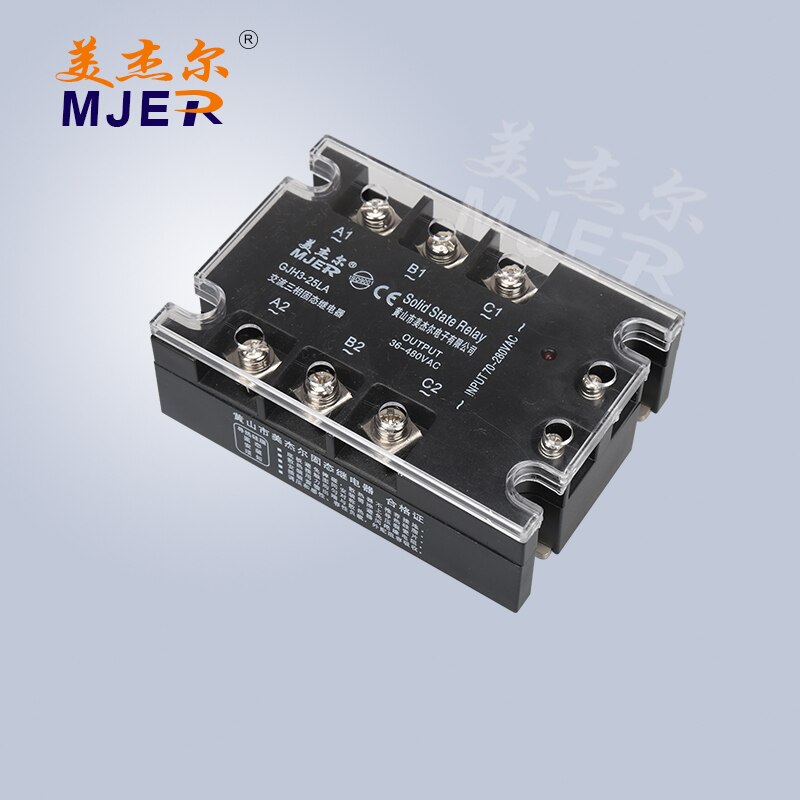 SSR 3 Phase SSR-25 AC to AC 25 SSR Three Phase SSR 25A GJH3 25LA