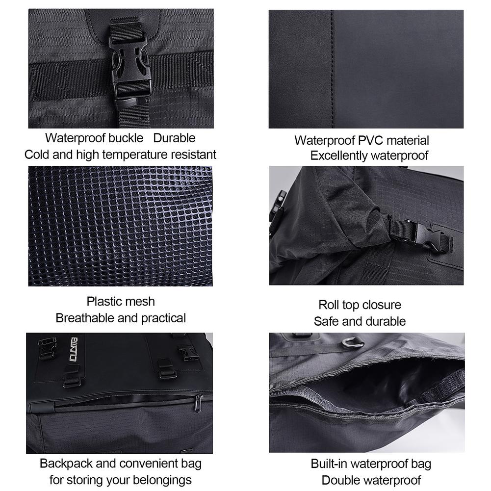 Motorcycle Tail Pack Backpack Motorbike Waterproof Rear Gear Bag Multifunctional Motorcycle Rear Seat Sport Bag