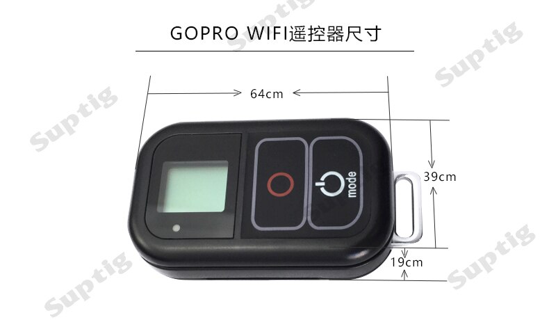 Control remoto WIFI Suptig resistente al agua para Gopro Hero 7 6 5 4 3 + 3 para Gopro 4/5 Session/Fusion Cámara accesorios deportivos: Old