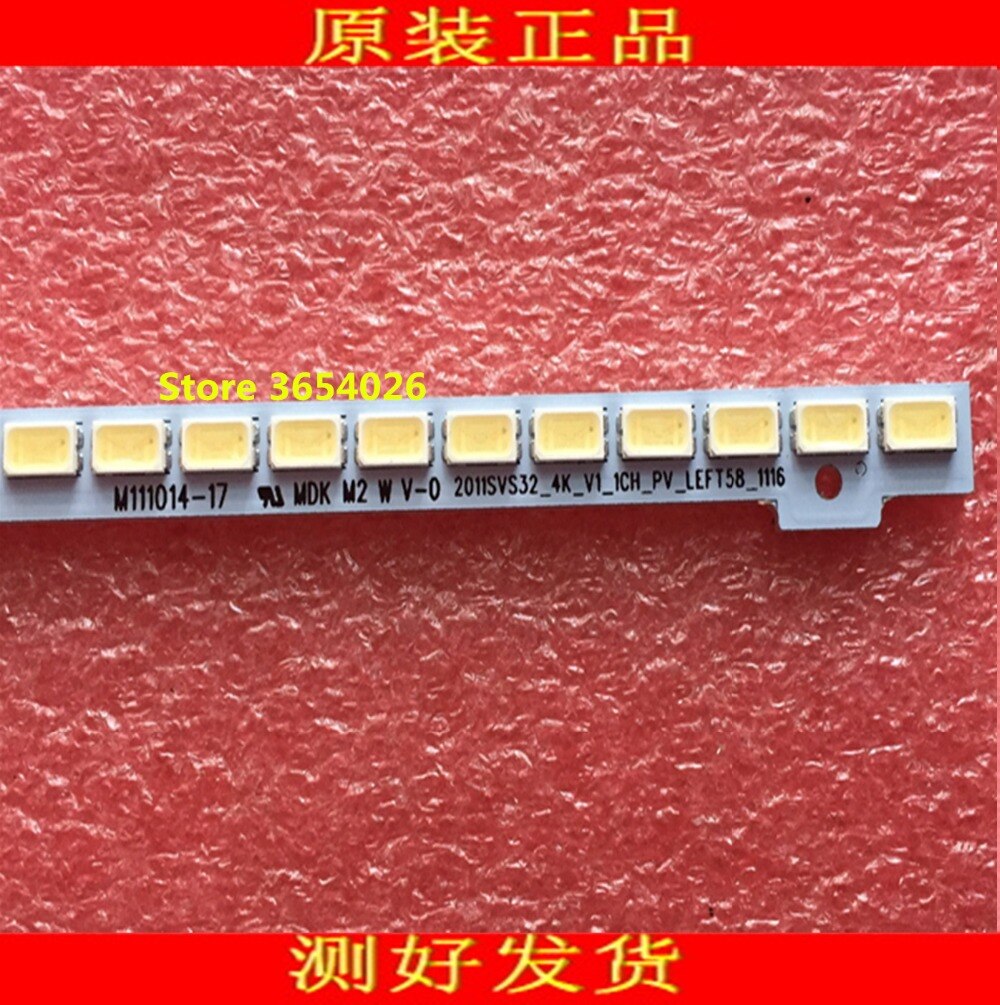 2 Stuk 392 Mm Led Backlight Lamp Strip 58 Leds Voor Samsung 32 Inch Tv UA32D4003B BN64-01635A 2011SVS32 4K-V1-1CH-PV-LEFT58-1116