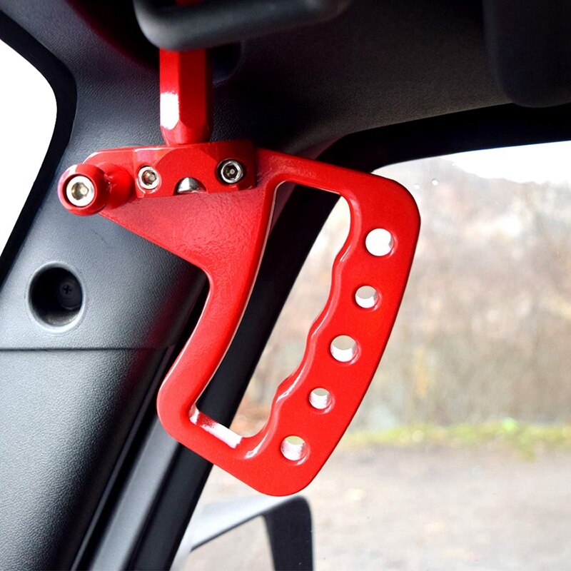 Red Voor Aluminium Grip, Stoere Man Handvat, Voorste Handgreep, Gemodificeerde Auto Leuning, geschikt Voor Jeep Wrangler 2007 Jk Jku