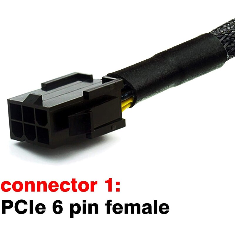 2 Stck PCI-E 6 Stift zu Dual PCIe 8 Stift (6+2) Bild Karte PCI äußern Energie Adapter GPU VGA Y-Splitter Verlängerung Kabel