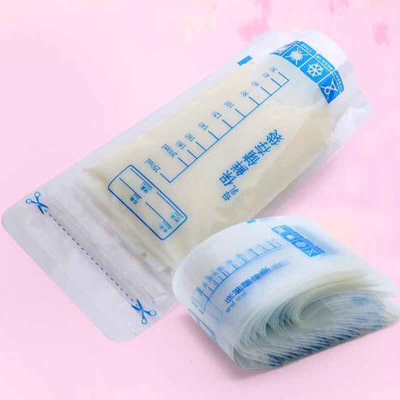 Baby opbevaringsposer til modermælk bpa fri sikker modermælk fryser fodringsposer spædbarn mad opbevaring mælkepose 30 stk / pakke: Default Title