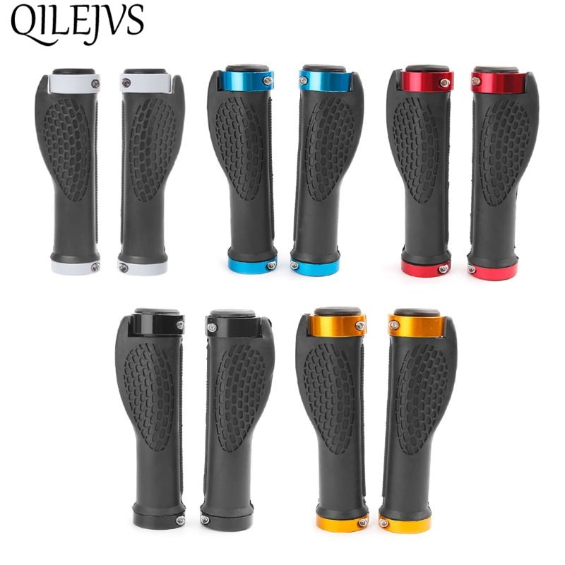 1 Pair Ergonomic Bike Handle Grip Road Cycling Bicycle Anti-Skid Rubber Lock Handlebar