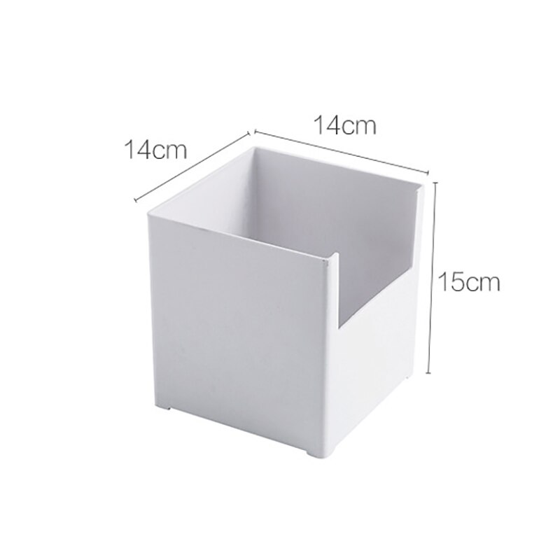 Cabinet Storage Box Kitchen Spice Storage Box White Storage Box Seasoning Plate Rack Storage Shelf Storage Box Kitchen Organizer: 14x14x15cm