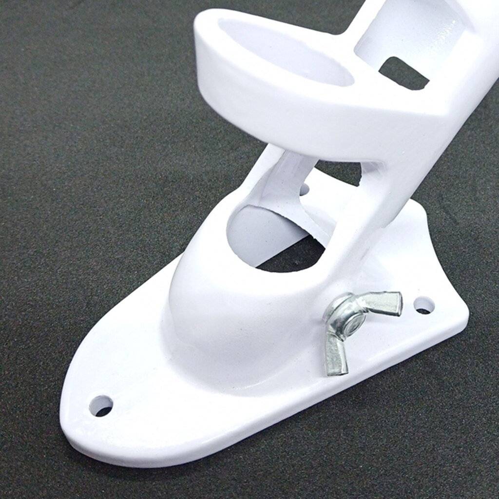 2-Position Flag Pole Holder Wall Mounting Bracket with Hardwares , Fit 1 inch Dia. Poles