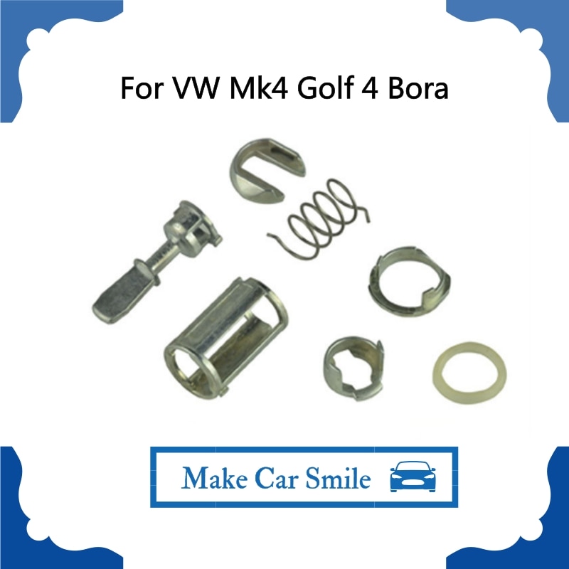 Deurslot Cilinder Reparatie Kit Voor Vw Mk4 Golf 4 Bora Links & Rechts 7 Stuk Oe: 1U0837167