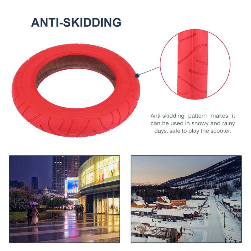 Elektrische Scooter 10 Inch Band Outer Band, elektrische Scooter Balans Luchtkussen Band Voor M365 Voor En Achter Tire Onderdelen, 2-