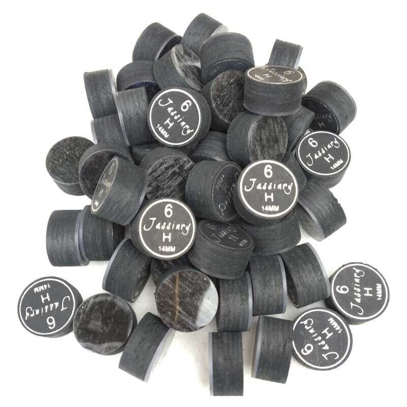 10pcs/lot Jassinry Billiards cue tips 14mm Pool tips in S/M/H Billiard accessories: H
