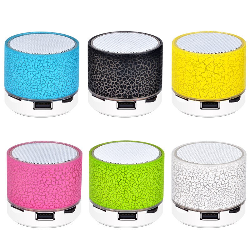 A9 Bluetooth Speaker Mini Draadloze Luidspreker Crack Led Tf Usb Subwoofer Bluetooth Speakers Mp3 Stereo Audio Muziekspeler