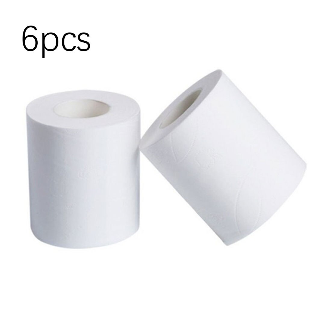 6/8/10/12 Rolls Home Kitchen Toilet Roll Paper Tissue Smooth Soft Toilet Paper Car Accessories Interior Car Paper Towels: 6pcs