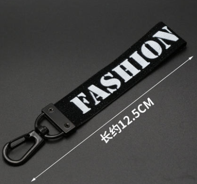 Engelska brev band lanyard mobiltelefon nyckelring hänge kläder byxor vilda dragkedja huvud tillbehör: 1