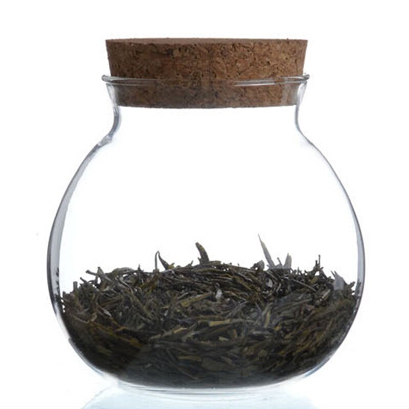 Diameter = 15Cm Big Size Kurk Deksel Glazen Fles Micro Landschap Glas Terrarium Vaas Woondecoratie Thee Opslagtank