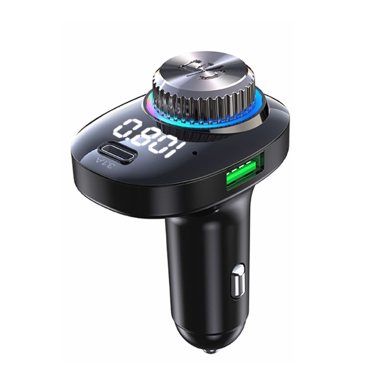 Reproductor de música mejorado para coche, adaptador de carga rápida de 22,5 W, receptor de llamadas manos libres, equipo de música Interior para coche: C18