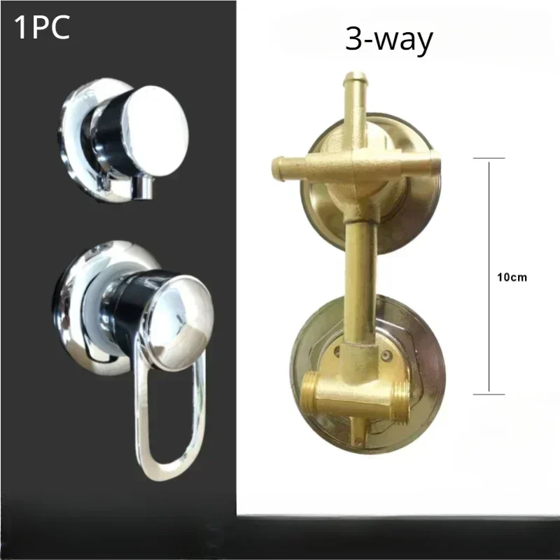 2/3/4/5 Way Shower Switch Control Shower Room Faucets Mixer Shower Cabin Accessories Valves Diverter Tap: GRAY