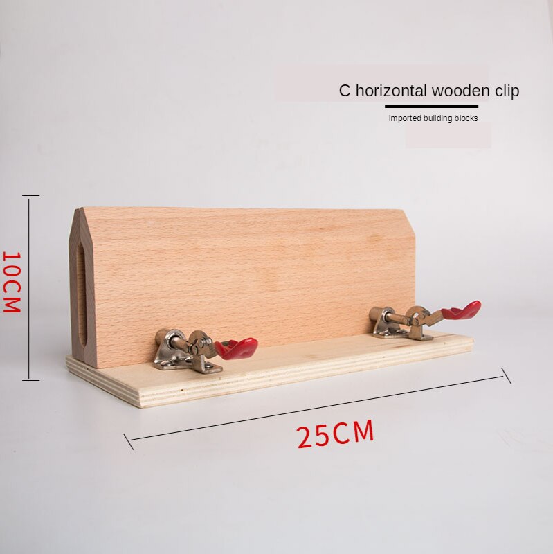 De cuero de madera pinza para coser a mano hecho a mano artesanía de cuero herramientas de bricolaje de madera Clip cartera Bolsa 6 tipos