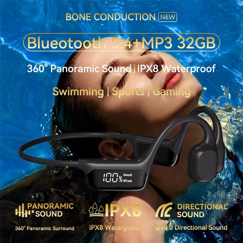 Xiaomi – écouteurs à Conduction osseuse IPX8, casque d'écoute ouvert sans fil, Bluetooth 5.3, pour natation, 32 go, MP3, pour sport