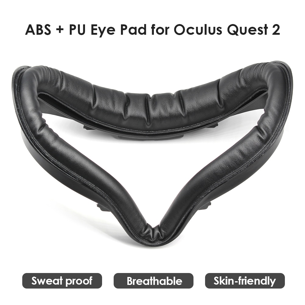 100% Fit For Oculus Quest 2 VR Replacement PU Leather Face Cushion Face Cover Bracket Protective Mat Sweat-Proof Eye Pad