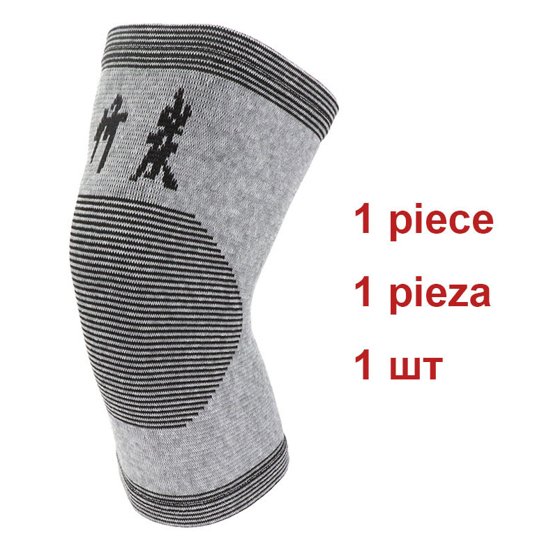 1 Pcs Knee Warm Support Brace Tom&#39;s HUG Leg Arthritis Injury Sleeve Elasticated Bandage knee Pad Charcoal Knitted Elbow kneePad: Dark Grey / XL