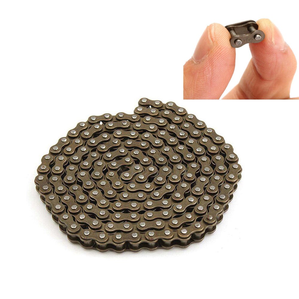 Cadena duradera de 25H 136 segmentos de acero inoxidable para Scooter Eléctrico 55-65-80 engranaje