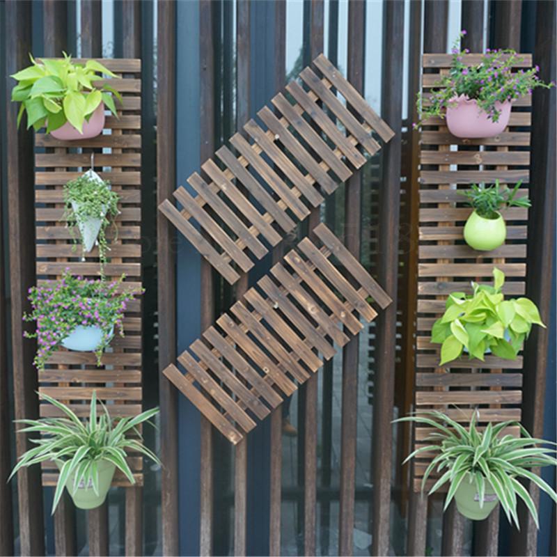 Toddmomy Houten Muur Hangende Bloempot Binnen En Buiten Plantenemmer Planter Boerderij Hek Bloemenemmer Voor Balkon Tuin Tuin Decor