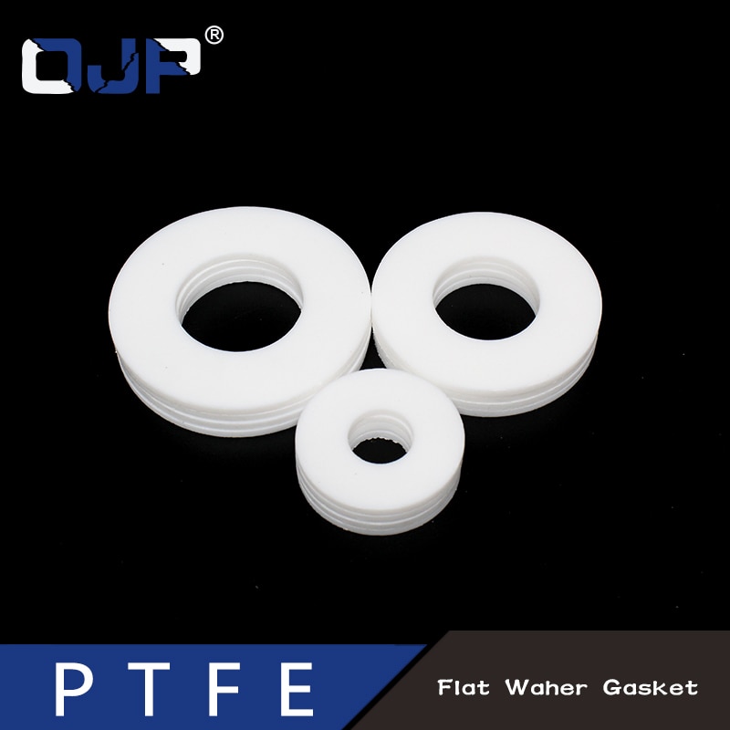 Junta de PTFE de fluoroetileno de Poly tetra, junta tórica de manguera corrugada, arandela de grifo, junta plana, anillo de sellado para tubo de ducha, anillo de arandela