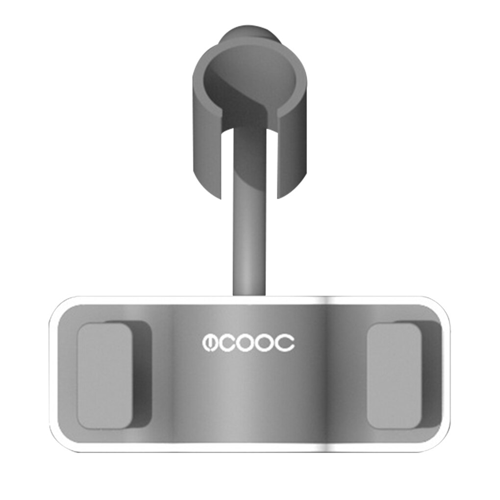 Recableght Douche Houder Verstelbare Douchekop Houder Muur Stand Punch-Gratis 360 ° Beugel Base Ondersteuning Douche Badkamer Accessoire: Grey