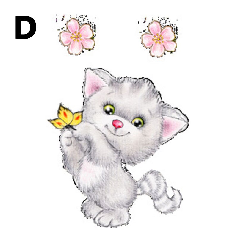 Cute Cat Toilet Sticker For Wc Washroom Decoration Diy Cartoon Kitten Animal 3D Wall Mural Arts Pvc Home Decorative Stickers: 04