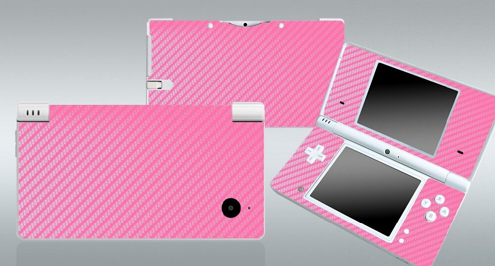 Roze Carbon Vinyl Skin Sticker Protector voor Nintendo DSI NDSI skins Stickers