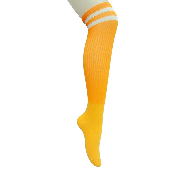 Sports Adult Kids Soccer Socks outdoor Football Quick Drying Breathable deodorizelite Cycling thin Long Socks: orange / for Kids