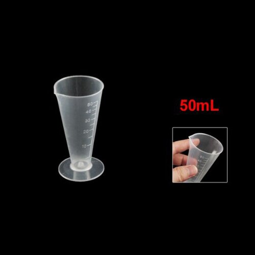 GSFY- Liquid Volume Measure Tool Conical Plastic Measuring Cup 50mL