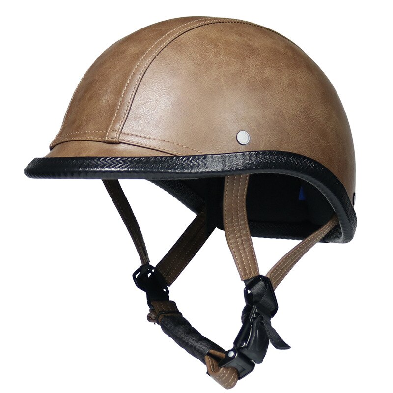Vintage Jet Moto Rcycle Klassieke Helm Retro Scooter Half Helm Moto Casco Dot Chopper Fietsen: 02 / L