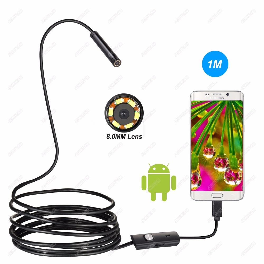 Endoscoop Android USB Camera 1/2/5/10 m 8mm Pijp Inspectie Android Telefoon Endoscoop Mini camera USB Snake Waterdichte Kabel Camera