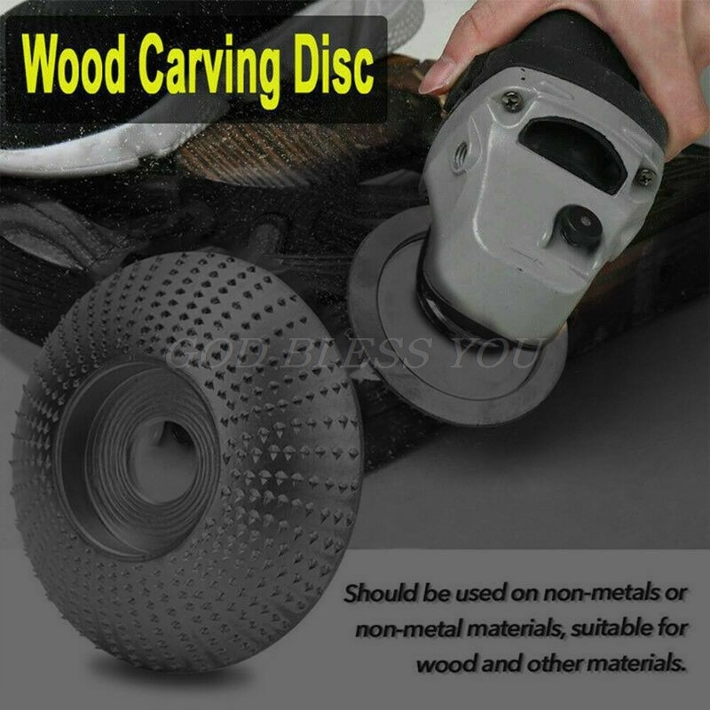 Woodworking Angle Grinder Disc Tool Grinding Wheel Carbide Wood Sanding Carving