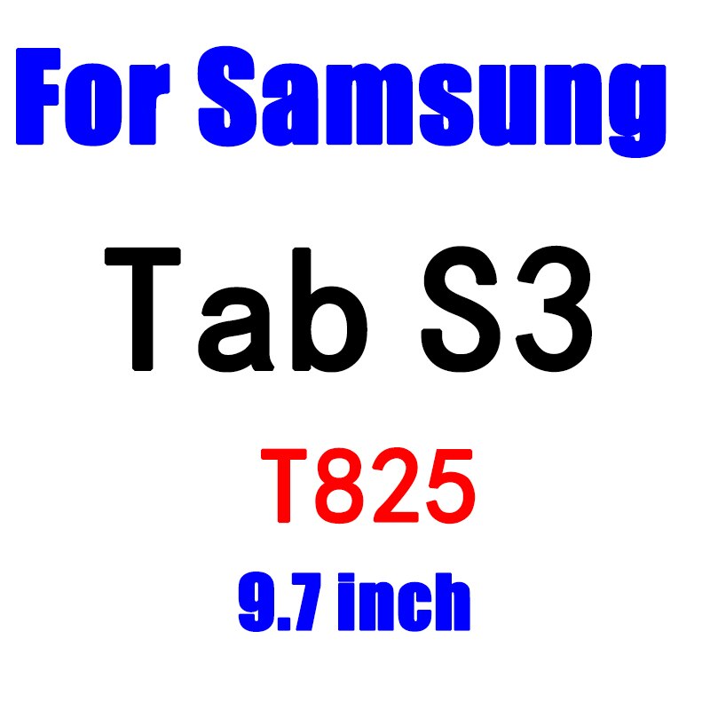 Tempered Glass For Samsung Galaxy Tab E 8.0 9.6 inch T560 T561 S3 9.7 inch S2 8.0 10.1 S 8.4 10.5 Tablet Screen Protector Flim: Tab S3 9.7 inch