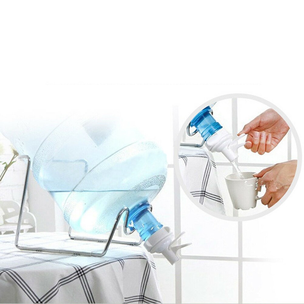 3-5 gallon vattenflaska kanna dispenser stativ hållare dammtät munstyckkran