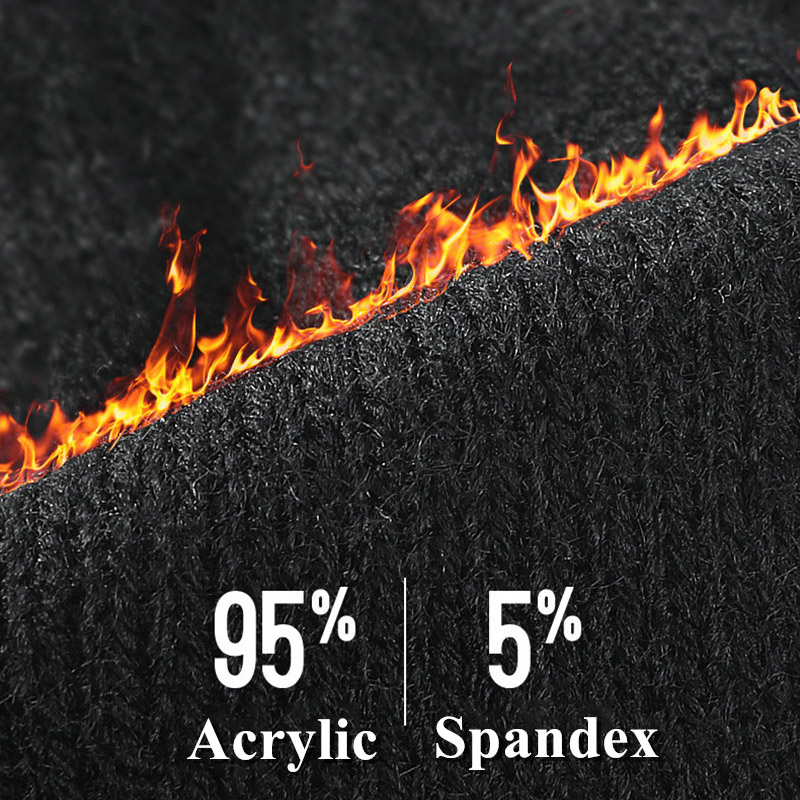 Guantes de punto antideslizantes para hombre, manoplas masculinas de goma antideslizantes de dedo completo para conducción, negocios y ciclismo, con pantalla táctil, para invierno y otoño