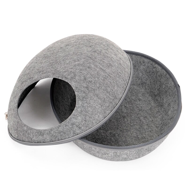 SHUANGMAO cama de gato para cueva en forma de huevo mascota, bolsa con cierre, cesta de fieltro para perrera, bonitas camas para gatos, nido, casa de perro, productos para mascotas