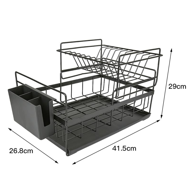 Dish Drying Rack Storage Holder Basket Plated Stainless Steel Washing Holder Kitchen Sink Dish Drainer Drying Organizer Shelf: 01