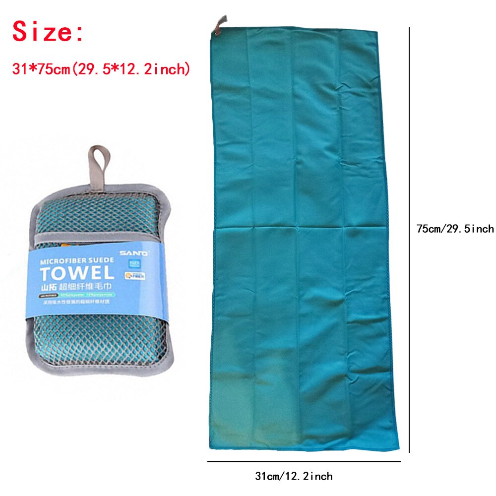 Serviette de natation en microfibre à séchage rapide, Portable, pour Camping en plein air, randonnée, cyclisme, sport