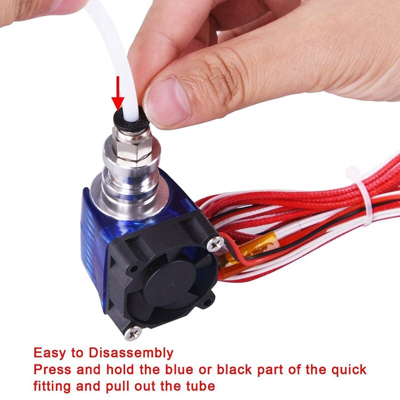 2 stück Ptfe Teflon Rohr (2 Meter) + 4 stück Pc4-M6 Schnelle Montage + 4 Stück Pc4-M10 Gerade Pneumatische passend zu drücken Zu con