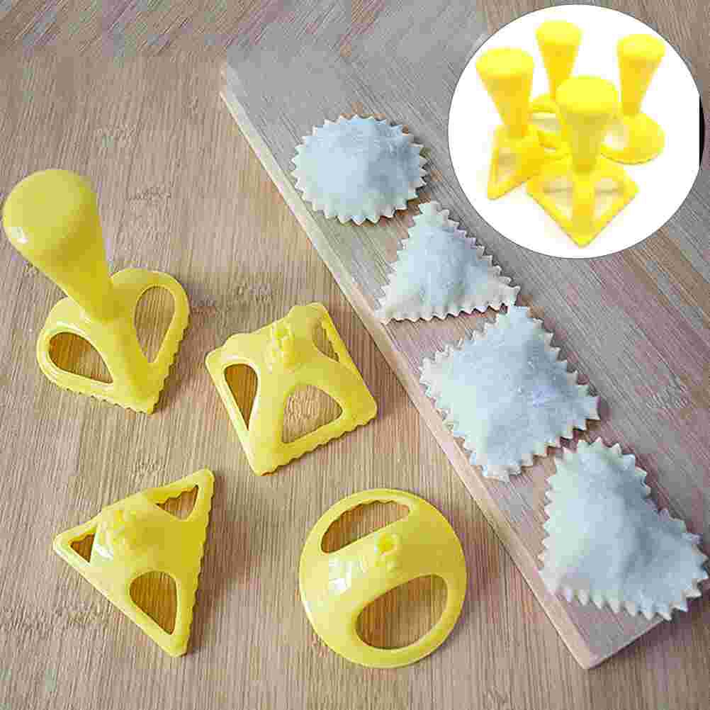 4Pcs Dough Press Gyoza Empanada Dumpling Calzone Turnover Set Kitchen Accessory